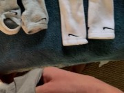 Preview 2 of Fucking all his socks, which pair gets the load?