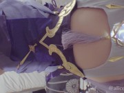 Preview 1 of 【AliceHolic13】Genshin Impact Keqing Cosplay doggy style【個人撮影 ハメ撮り】原神 刻晴 コスプレイヤーを子宮口ポルチオノックで完堕ち絶頂させる