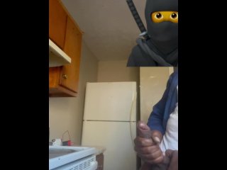 Woke up horny so I went next door to her kitchen