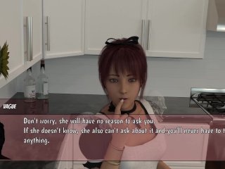 hentai, cooking, maid, 3d