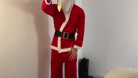 Santa brings you a cum filled condom for Christmas