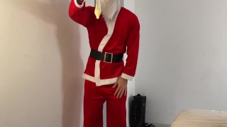 Santa te trae un condón lleno de semen para Navidad