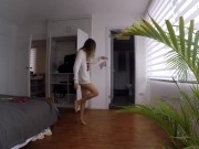 Preview 2 of Babe Dancing in her room and change panties