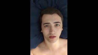 Amateur twink cumshot POV Snapchat-video