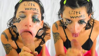 Deepthroat En Make-Up Verpest In Aangepaste Video Voor Een Fan Claimt Een Video Voor Jou