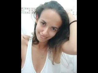 Rubbing my tiny tits