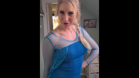 Disney Elsa anal making an olof for real. Funny