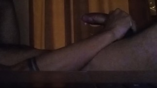 Muscular straight guy caught jerking off