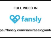 Preview 5 of Giantess Samira anal vore micro tiny man (Trailer)