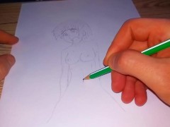 Hentai Japanese woman gets cum in pussy in a cowgirl pose