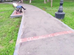 Video Caught in the park, photo session and sex for money