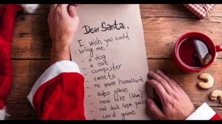 Santas pequeño pene humillación lista de regalos de Navidad
