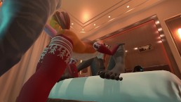 一只 Hung Futa 鲨鱼和狼填满了一只 Femboy 狐狸的洞