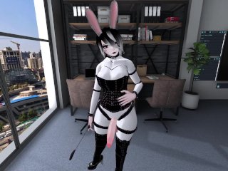 [Male Voice] Your futa boss uses you for stress relief