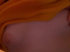 Playing with my titties 😉