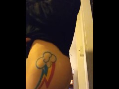 (short) Rainbow Dash Slaps her ass