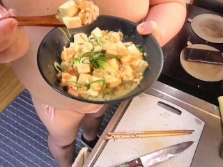 [Prof_FetihsMass] take it Easy Japanese Food! [bowl of Rice Topped with Tofu]