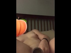 Cant stop cumming on my dildo