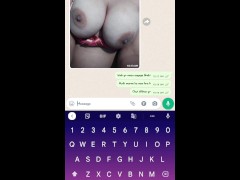 भाभी ने व्हाट्सप्प पे अपनी चूत दिखाई .whatsapp chat with bhabi