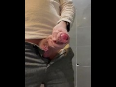 Horny in mall toilet