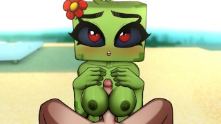 Loveskysanhentai's Minecraft Horny Craft Part 20 Creeper Sexy Swinsuit Boobs