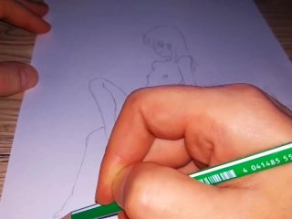 18, anime hentai, pencil, drawn hentai