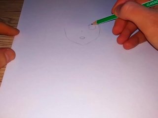 Hot anime tyan squeezed her huge boobs