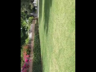 Kitty fucks Huge dildo in public