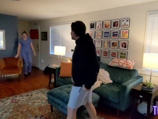 Real MILF Nurse Gets Fucked when she Gets Home from her Shift - Jess & James