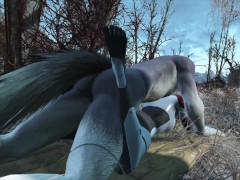 Quick Yiff with furry raider