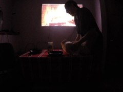 Happy Xmas Love My Goat By The Fire