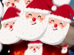 Mrs.Bad Santa' s StrapOn Slave