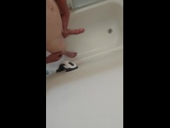 Sneaky shower masturbation