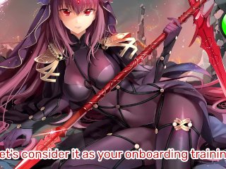 Scathach's special breath training (Fate/GO, Medium Breathplay, Femdom, Edging, Hentai JOI, POV)