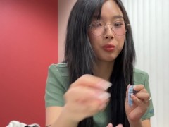 Video Asian Medical Student Gets Hammered Raw by Her Classmate in Scrubs Ending in a Creampie