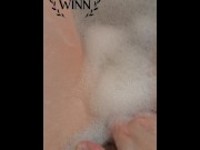 Preview 5 of Wet and Sticky Pussy Bubble Bath Closeup - Ivy Winn