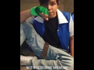 Ash Ketchum cosplay JOI//solo masturbation