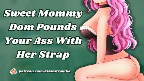 Sweet Mommy Dom bate na sua bunda com sua alça (áudio erótico Fdom)