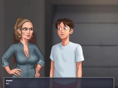 Summertime Saga - Russian worker gets fucked by a Big American cock ( Svetlana all scenes)