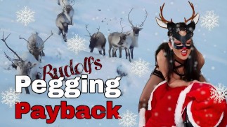 Rudolph's Christmas Pegging Payback Femdom FLR Strapon Strap On Training Zero Miss Raven Stepmom