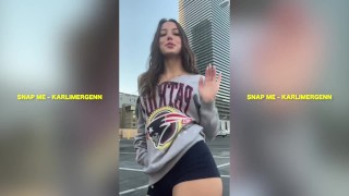 HOT GIRL KARLI MERGENTHALER DOES A VIRAL TIKTOK DANCE