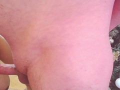 Suck dick close up near christmas tree
