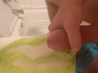 Cum on Wifes Green Thong