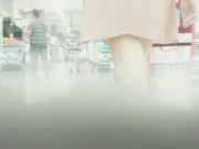 Preview 6 of girl in short dress without thong flashing her pussy in super market and street