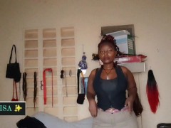 Get ready with the Sweaty ebony girl AKIILISA