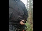 Preview 6 of Handsome plumber wanks enormous cock in the woods to sexy cum shot
