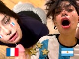 Champion du monde d'Argentine, un fan baise le français après la FINALE - Meg Vicious