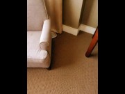 Preview 4 of Peeing on a hotel chair because the bathroom was left dirty!