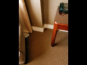 Preview 5 of Peeing on a hotel chair because the bathroom was left dirty!