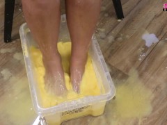 Classy Filth goes sploshing with custard